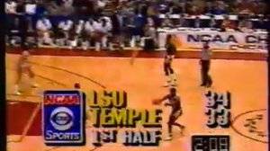 #2 Temple 62 vs #10 LSU 72 (NCAA 2nd Rd) March 15 1987