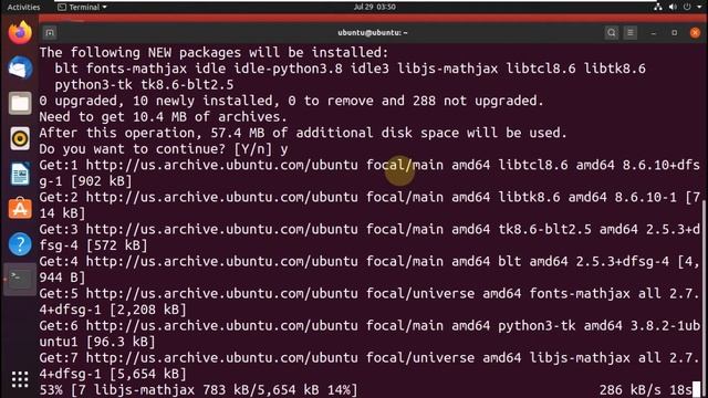 Python 3.0 | Python IDLE 3 |  Installing softwares on Ubuntu 20.04 | Opensource |