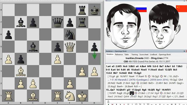 Эрнесто Инаркиев 🆚 Дин Лижэнь. Испанская партия. Анти-Маршалл смотреть онлайн