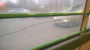 Вода в стеклопакете автобуса