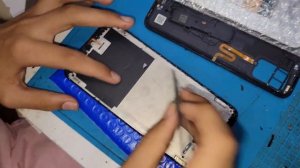 Замена экрана Samsung Galaxy A03s Destroyed Phone Repair - LCD Screen Replacement