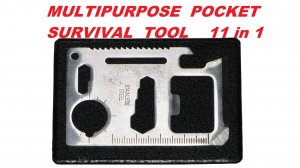 Супер оружейка(№130) - Мультитул кредитка 11 в 1  Multipurpose pocket survival tool