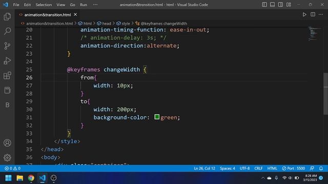 CSS Tutorial: Animations, Keyframes and Transitions in css  all properties|| by @theCodeDefinition