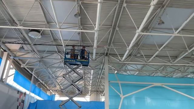 Высоконапорная канальная сплит-система. Кондиционирование для выставочного павильона.