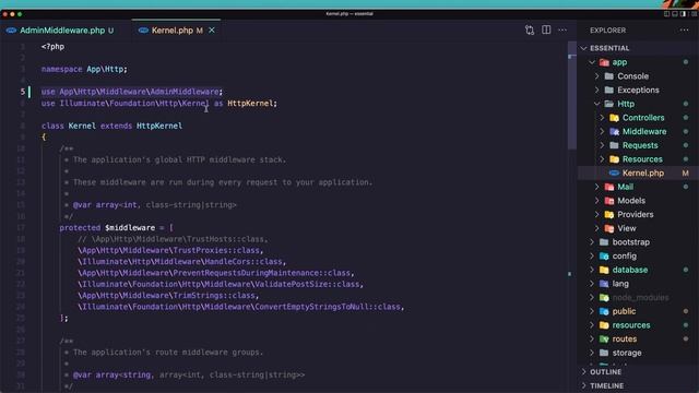 #42 Create Middleware | Laravel 9 Essentials | Laravel 9 Tutorial