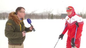 Александр Большунов на Кубке России по лыжным гонкам в Кировске