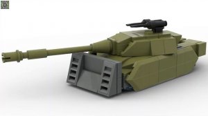 Мини танк Объект 277 из Лего