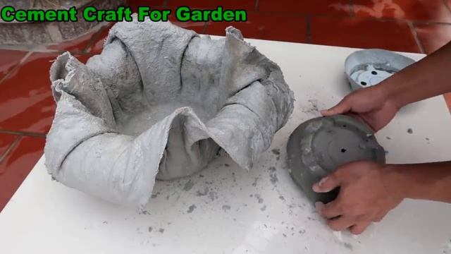Cement And Rags - Ideas For Making Flower Pots For Garden смотреть онлайн