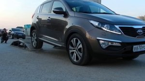Диагональное вывешивание '12 Kia Sportage SL 2.0 CRDI