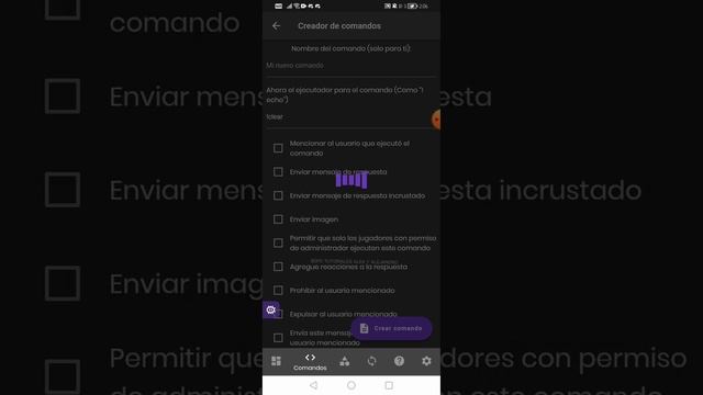 Como hacer slash commands en discord en bot designer | video #2