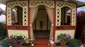 Деревянная беседка "Летний Цвет" 3х4м. Обзор. Мастерская Беседок.