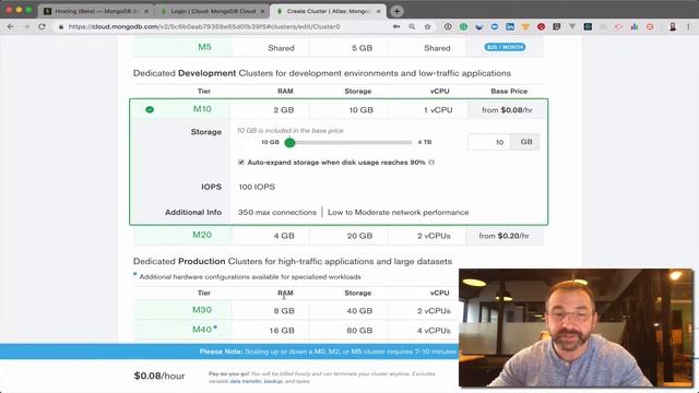 Upgrading a MongoDB Atlas Free Tier M0 to a paid M5 Instance смотреть онлайн