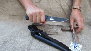 Нож СТЕРХ-1 черный - правильный баланс от KIZLYAR KNIVES