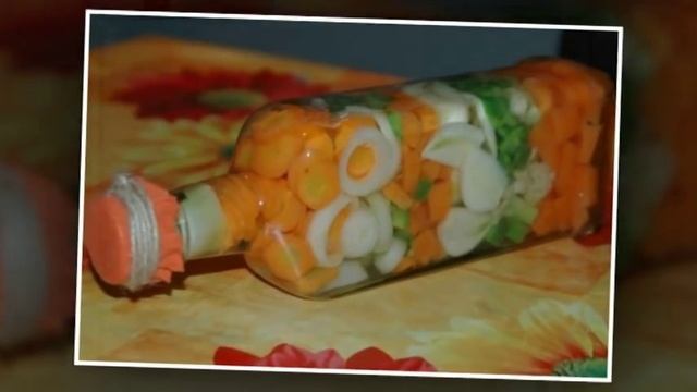 Декоративная бутылка с овощами, крупами. Мастер-класс смотреть онлайн