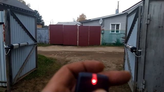 Привод для распашных ворот наружу. BFT.