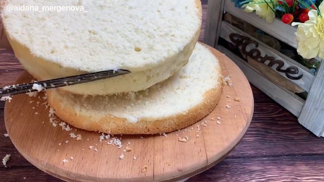 Идеальный классический бисквит. Торт Рафаэлло. Крем для Рафаэлло. Казакша рецепт.