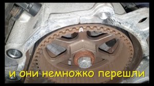 Выставить метки ГРМ с помощью помпы на Chrysler , Dodge 3,5L.