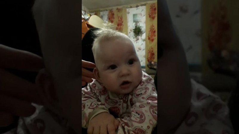 Как быстро растут дети/Ульяночке 3 месяца Домашнее видео 2018 год