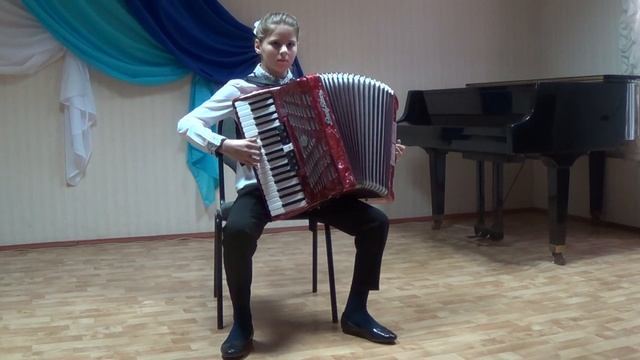 Величко Александра, А Коробейников "Весёлый колобок", преподаватель Топчий С.Г. смотреть онлайн