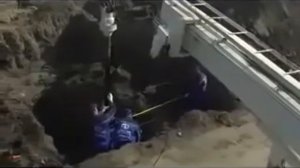 закручивание винтовых свай машиной