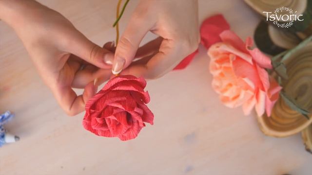 An inverted rose of paper / Вывернутая роза из бумаги / DIY Tsvoric смотреть онлайн