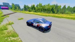 Big & Small Car Mods vs Stairs and Portal Trap - BeamNG.Drive