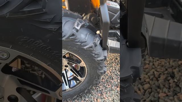 Can am renegade 800 mudguards and 28 mud lite II on 14 moose 387. Part 1