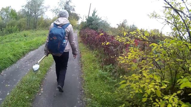 Первый пеший поход на купленную дачу. Дорога от дома до дачи