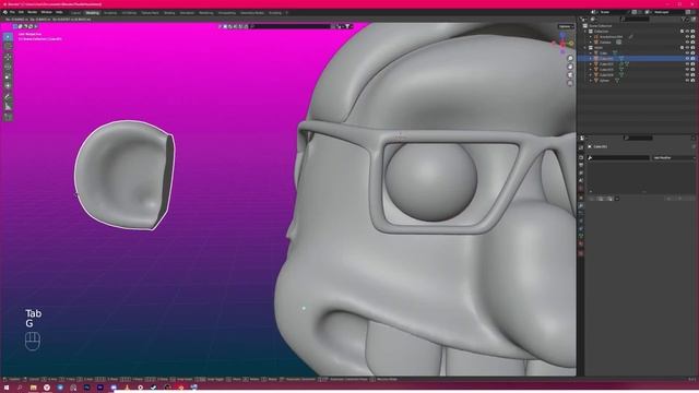 Как разделить 3D модели для печати в Blender