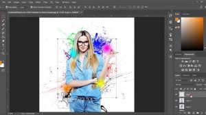 Paint Splatter Effect Adobe Photoshop Tutorial 2017