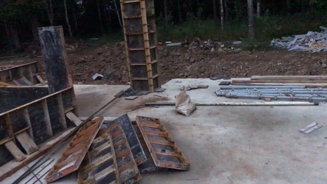 монолитный современный одноэтажный дом/ вязка арматуры плиты /строительство домов/ Мытищи-14 серия