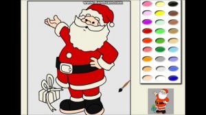 УЧИМ ЦВЕТА. РАСКРАСКА: ЕЛОЧКА, САНТА КЛАУС, СНЕГОВИК, НОВЫЙ ГОД