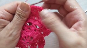 Восточные сказки - рельефная салфетка крючком МК. Часть 2