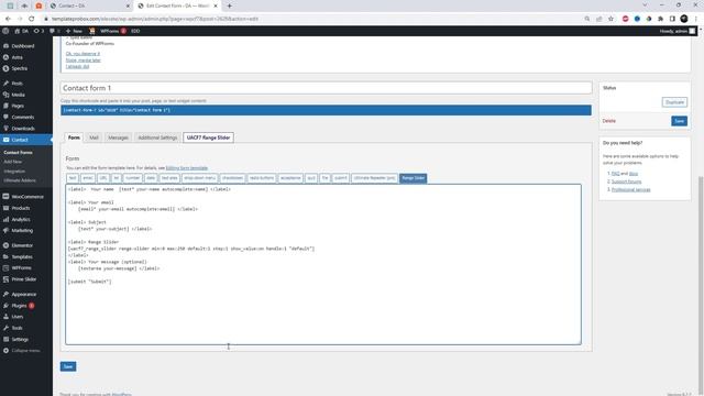 How to add Price Range Slider Field for Contact Form 7 смотреть онлайн