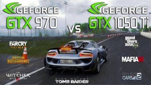 GTX 1050 Ti vs GTX 970 Test in 7 Games (i3 8100)