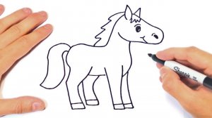 Как нарисовать лошадь | How to draw a Horse Step by Step