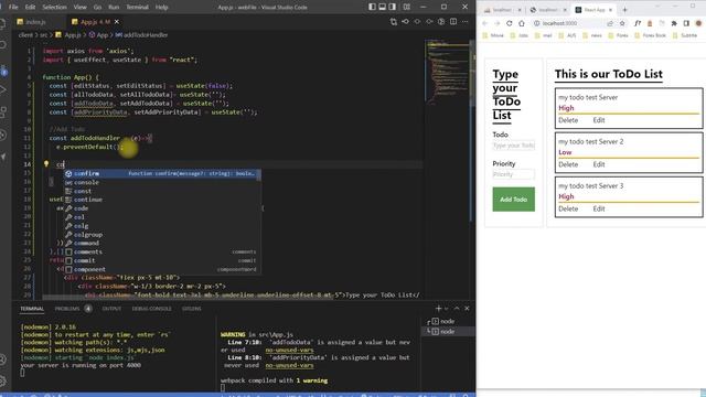 CRUD | React Frontend Insert Data | Bangla Tutorial [Part 5] смотреть онлайн