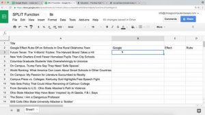 Google Sheets SPLIT Function Tutorial - Text to Columns Using a Delimiter, INDEX, COUNTA, IMPORTRSS