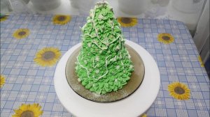 Торт "Новогодняя ёлочка".