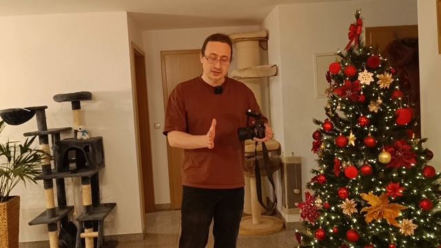 Огоньки. Как красиво снять портрет на фоне новогодней елки. смотреть онлайн