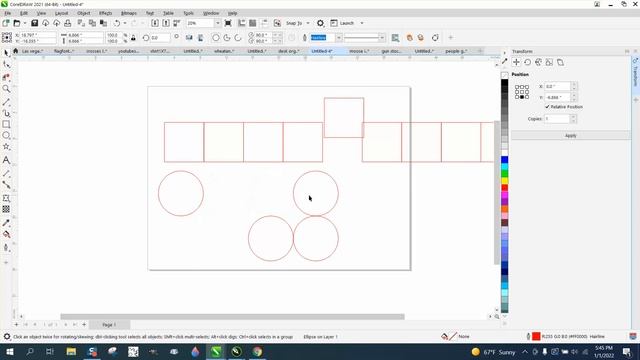 Corel Draw Tips & Tricks Transform docker POSITION смотреть онлайн