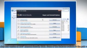 How to repair AVG® Internet Security 2013 in Windows® 7
