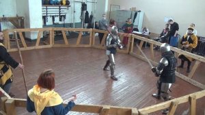 ИСБ турнир "En Garde!".Москва. Мужчины. Полуторный меч. Бой 3. Очкасов VS Бейнусов