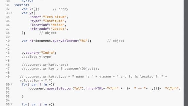 JavaScript Objects tutorials - js objects