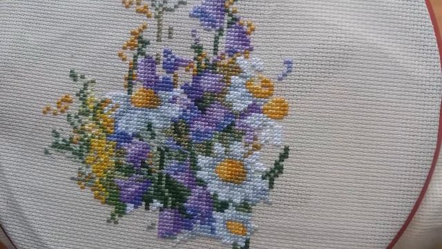 Мережка "Летние цветы". Отчет 2./Merejka "Summer Flowers"