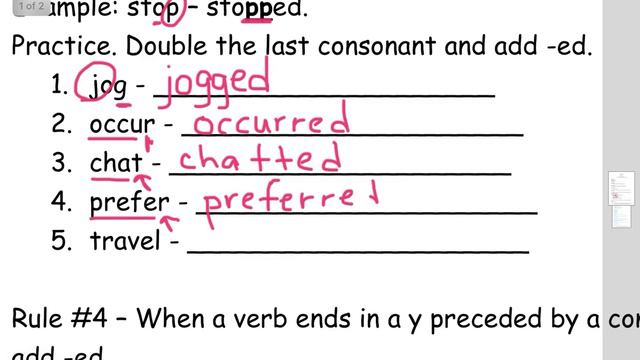 Rules for writing simple past tense | Lesson Guide смотреть онлайн