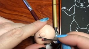 Лепим голову мини-реборна как создать с нуля? Подручными материалами.