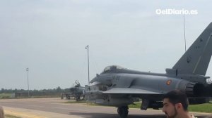 La entrada de un avión ruso en el Báltico obliga a Sánchez a interrumpir un acto en una base aérea