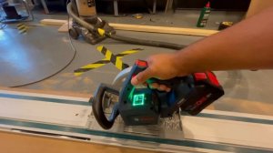 Bosch GKS 18V-68 GC Saw In Use