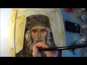 Как написать икону. Икона Святого Паисия.